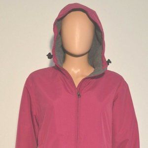 Land's End Nylon Fleece-lined Pink Hooded Jack